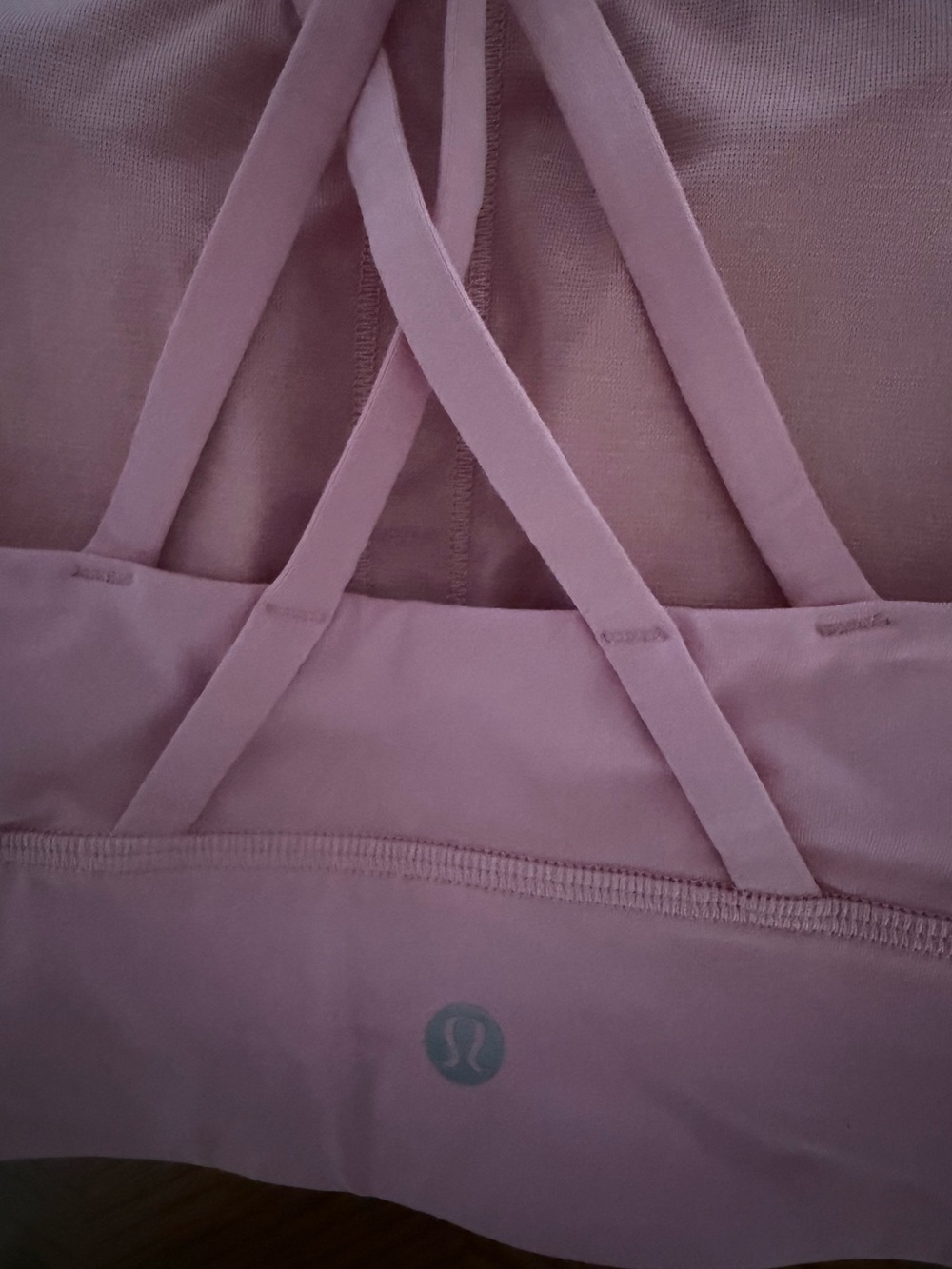 Lululemon Energy Bra Longline Medium Support - Soft Pink - Size 10 - Picture 3 of 7
